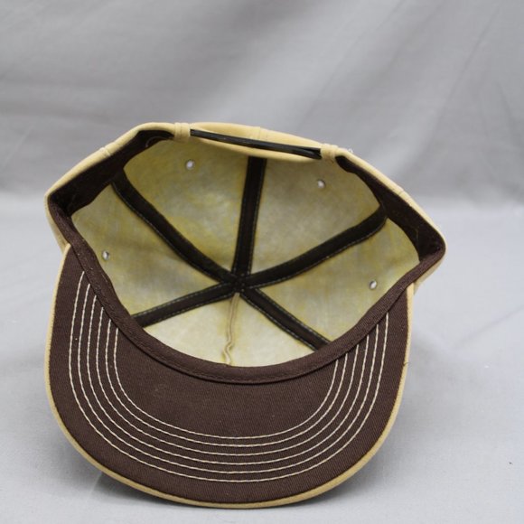 Vintage Faux Suede Farmer Hat - Dodsley Fuels by K Brand - Adult Snapback - Picture 7 of 8